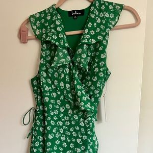 Lulus floral maxi wrap dress